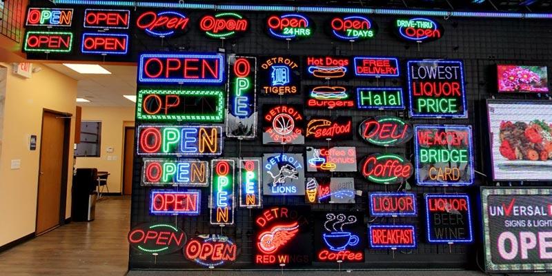 LED Signs - Neon Open